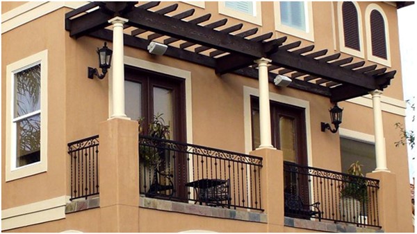 Exterior Decoration Works - Balcony Railings and Pergola